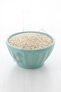健康和美味的燕麦食品成分健康饮食麦片全餐谷物稀饭奶制品小吃活力勺子节食图片
