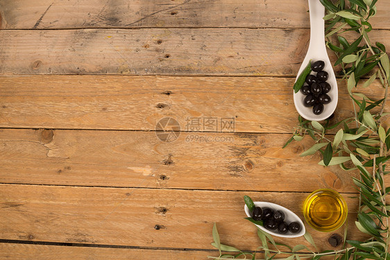 橄榄背景水果桌子营养模板风化分支机构乡村高视角水平菜单图片