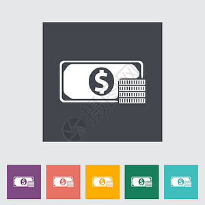 美元歌声经济矢量平面红色设计价格元素绿色黑色货币图片