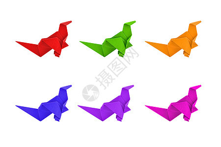 条形恐龙数字学校艺术教育工具艺术品折纸尾巴爱好折叠图片