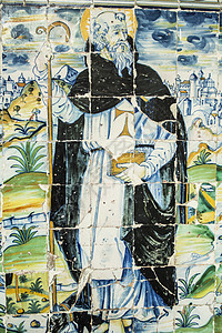 塔拉维拉德拉的普拉多巴西比利亚德尔普拉多纪念碑宗教女王忏悔艺术寺庙陶器瓷砖礼拜堂陶瓷图片
