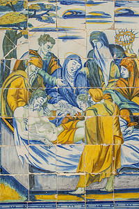 塔拉维拉瓷砖教堂陶瓷普拉多圣母高清图片