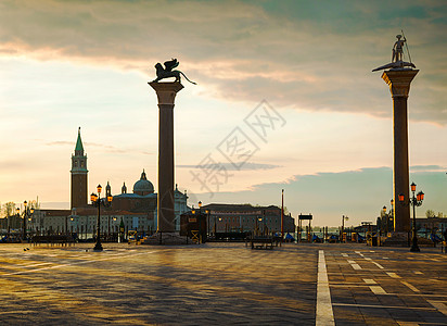 意大利威尼斯圣马尔科广场正方形建筑学地标景观教会柱子城市大教堂英石旅行图片