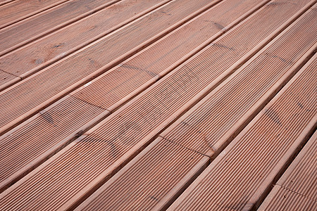 湿木露台地板背景古铜色地面木头木地板建筑木材材料阳台螺柱直角图片