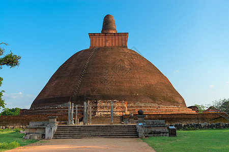 杰塔瓦纳马拉马亚达戈巴stupa 斯里兰卡阿努拉杜普拉废墟历史寺庙佛塔城市旅行建筑学宗教宝塔崇拜图片