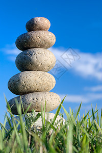 石头沉思成就想像力蓝色天空艺术平衡建造组织建筑图片