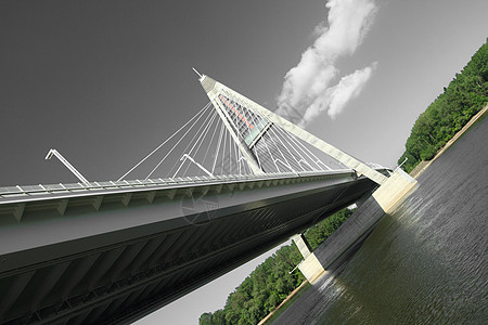 桥梁详情匈牙利商业建筑学力量穿越灯柱戏剧性工程几何学运输汽车图片