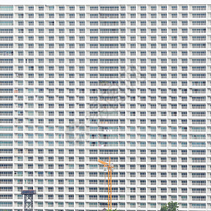 共背景生长住宅未来派结构公寓外观阳台窗户商业房地产图片