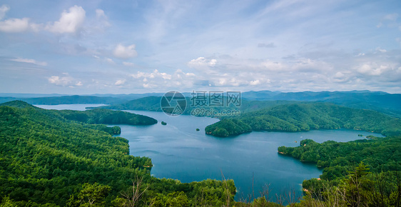 南卡罗来纳湖北州山树木日落远景风景光束骑手太阳公园丘陵蓝色图片