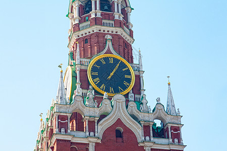 莫斯科克里姆林宫斯帕斯基塔的钟表图片
