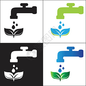 装放自来水滴水-生态标志图片