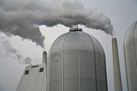 丹麦现代区供暖厂丹麦油烟力量区域发电厂发电站加热电力技术能源烟囱图片