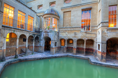 英格兰阿文的罗马浴池建筑物目的地建筑学废墟神话浴场旅行文明英语国家图片