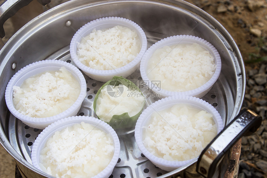 泰国土著风格甜点商务市场亚裔文化旅行烘烤商业饮食食物甜食图片