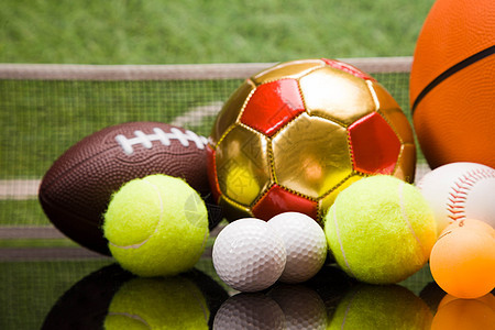 运动主题 球和其他体育设备网球插图游戏乒乓排球手球白色棒球篮球橙子图片