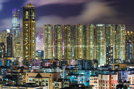 香港市中心九龙房屋住宅天际建筑住房公寓市中心图片