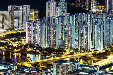 夜晚的大城市风景商业天空天际住宅城市景观建筑学金融办公室建筑图片