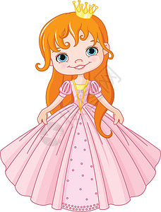 小公主卡通片插图夹子微笑童话戏服魔法女孩故事孩子图片