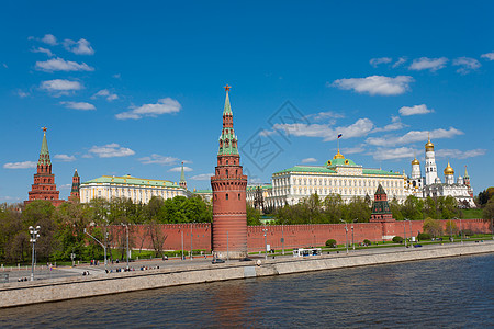 大宋御河俄罗斯 莫斯科 键入莫斯科克里姆林宫和河流教会星星国家首都中心景观旅游蒸汽城市建筑学背景