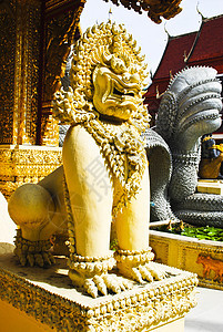 传统泰国石狮狮子图片