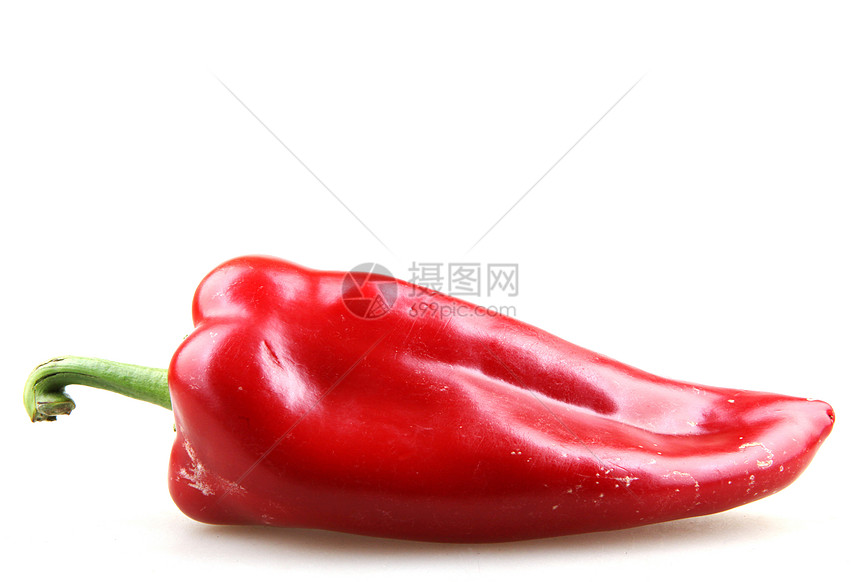 白上孤立的红胡椒蔬菜美食绿色辣椒红色白色团体健康食物图片