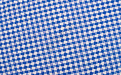 蓝布白色野餐蓝色纺织品桌布棉布布料水平图片