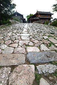 中国日南李江的古代舒河镇商业地标旅游石头岩石废墟建筑旅行建筑学文物图片