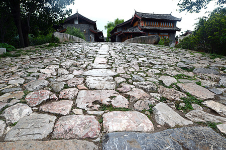 中国日南李江的古代舒河镇风景废墟房子文物地标石头商业旅行岩石旅游图片