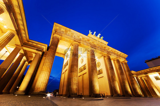 德国柏林勃兰登堡门金子历史旅行建筑城市旅游纪念碑国家雕像文化图片