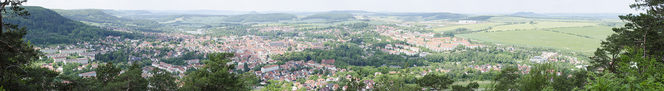海尔巴德海利根施塔特全景村庄天空场地地平线乡村图片
