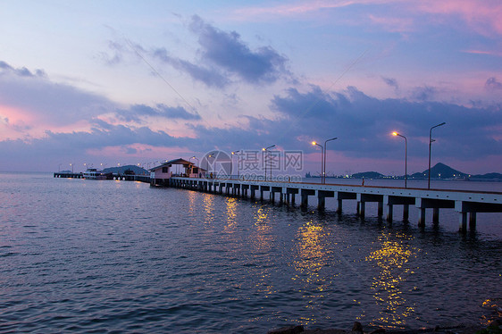 日落船运运输海岸船舶海洋港口货运码头钓鱼进口图片