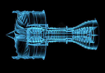喷气发动机涡轮机3DX光蓝色透明呼吸机螺旋桨活力刀刃马力飞行力量燃料航空公司速度图片