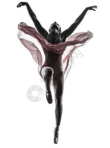 女人芭蕾舞演员芭蕾舞演员跳舞剪影飞跃白色女孩女性芭蕾女士粉色跳跃阴影成年人图片