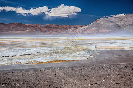 智利盐湖风景寂寞沙漠勘探火山孤独沼泽荒野旅游地区图片