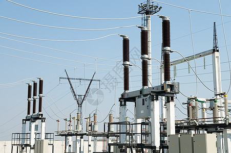 高压分电站的一部分力量活力变压器电路平台生产交换设施基础设施隔离图片