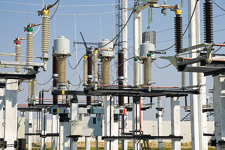 高压分电站的一部分电气绝缘接线交换力量平台网络电路开关单元图片
