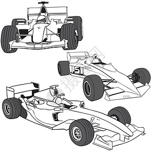 赛车跑车公式比赛头灯库存车引擎车轮运动插图挡风玻璃图片