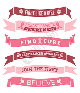 乳癌意识激励者胸部女孩活动癌症丝带标签医疗幸存者粉色女性化背景图片