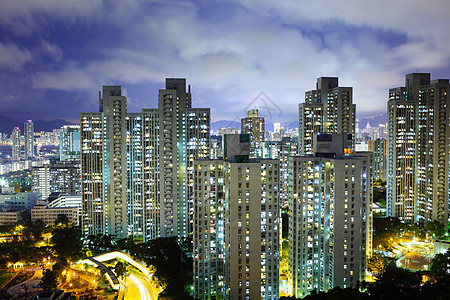 香港的住宅楼群建设城市房屋住房公寓居所建筑景观民众图片
