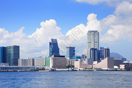 香港九龙区海洋海岸地标摩天大楼商业大楼港口景观天空建筑图片