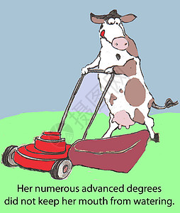 高级度农场农业漫画割草机农民学位刀具奶制品牛奶奶牛图片