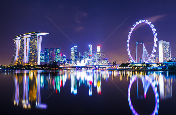 新加坡城市风景金融商业景观大楼天际办公楼码头天空建筑办公室图片