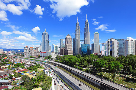 吉隆坡天线公司城市金融双胞胎天际商业摩天大楼建筑景观市容图片