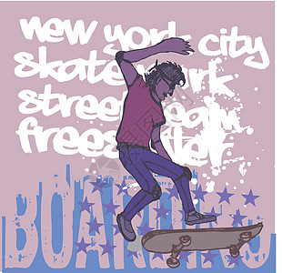城市滑冰精神矢量艺术溜冰者青年娱乐乐趣男生滑板男人运动男性创造力图片