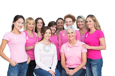 穿着粉红色衣服的漂亮美女 假装和穿粉色乳癌图片