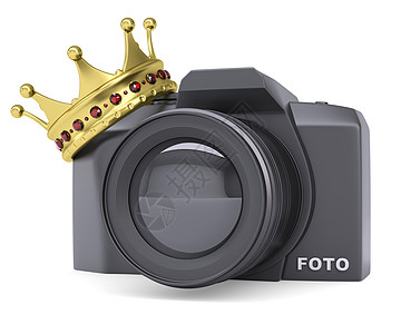 专业照相机和金冠爱好红宝石黑色金子单反女王技术成功国王畅销书图片