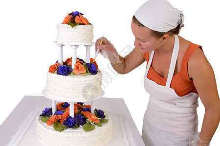 最终触碰挂在婚礼蛋糕上的最后触碰图片