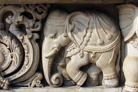 加尔各答印度寺庙的石雕雕刻历史文化上帝石头建筑学地标雕塑崇拜宽慰图片