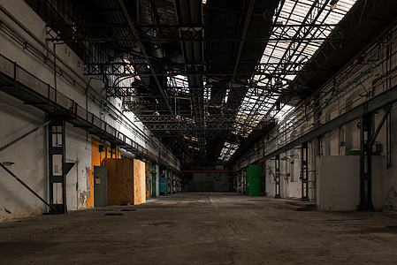 旧工厂的工业内地建筑学大厅建造金属仓库地面建筑图片