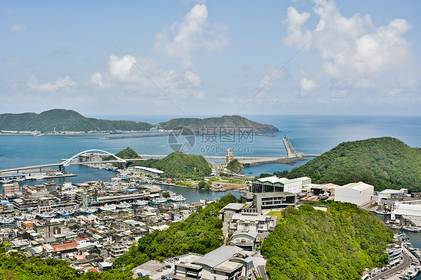 台湾苏奥港运输血管钓鱼海洋码头游艇建筑村庄导航天空图片